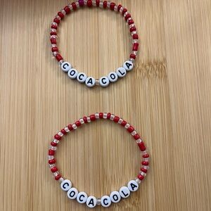 Coca-Cola Beaded Bracelet